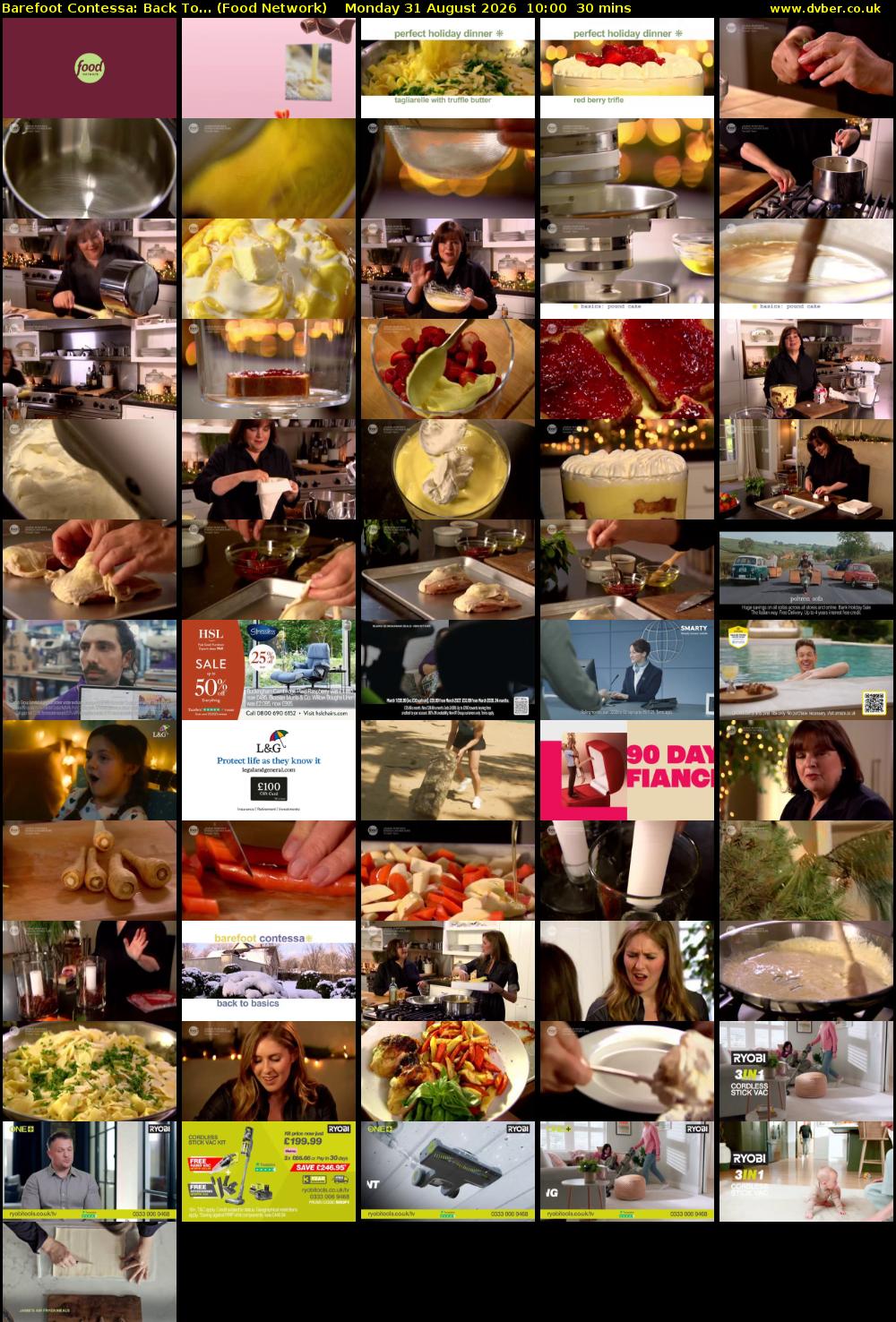 Barefoot Contessa: Back To... (Food Network) Monday 31 August 2026 10:00 - 10:30