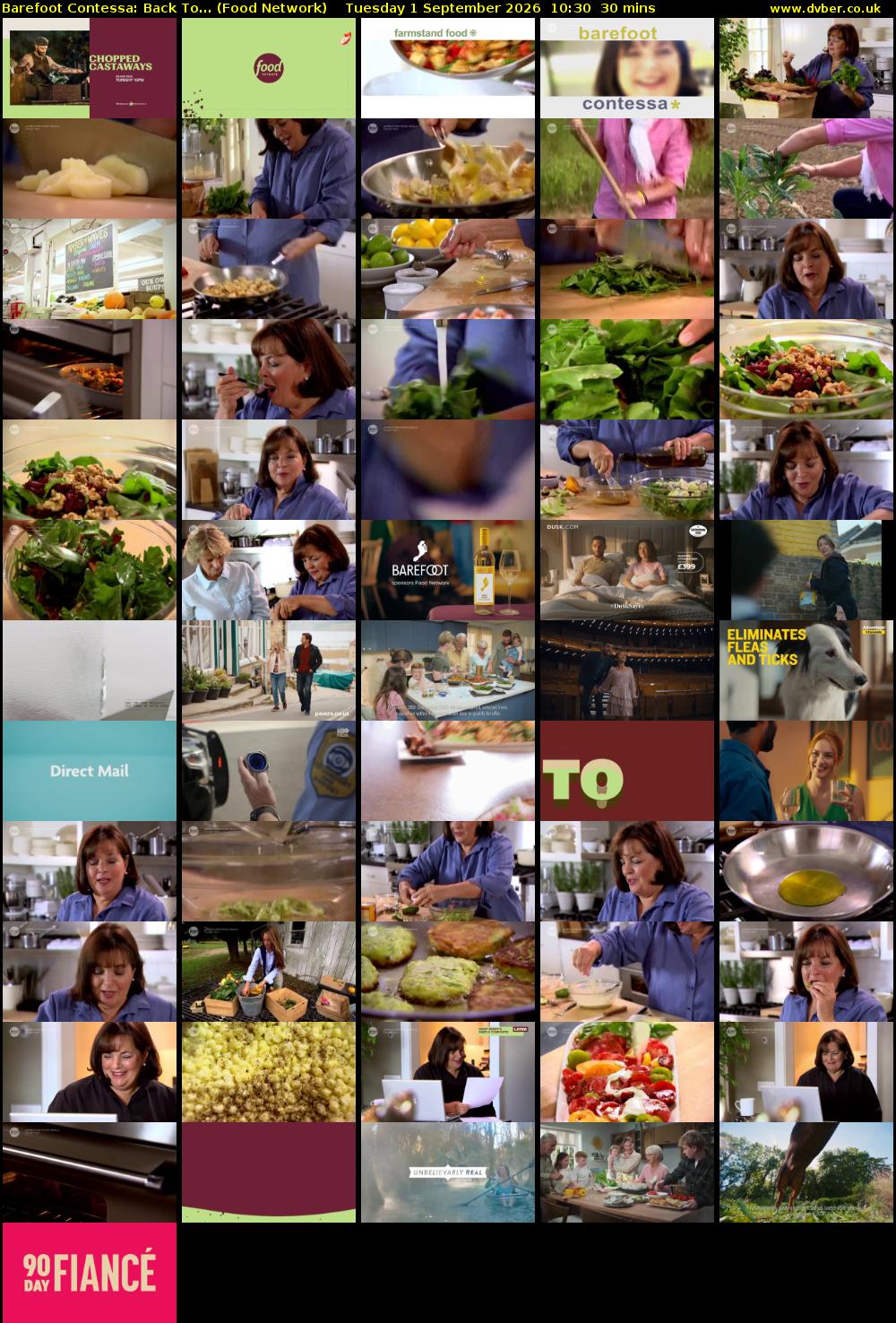 Barefoot Contessa: Back To... (Food Network) Tuesday 1 September 2026 10:30 - 11:00