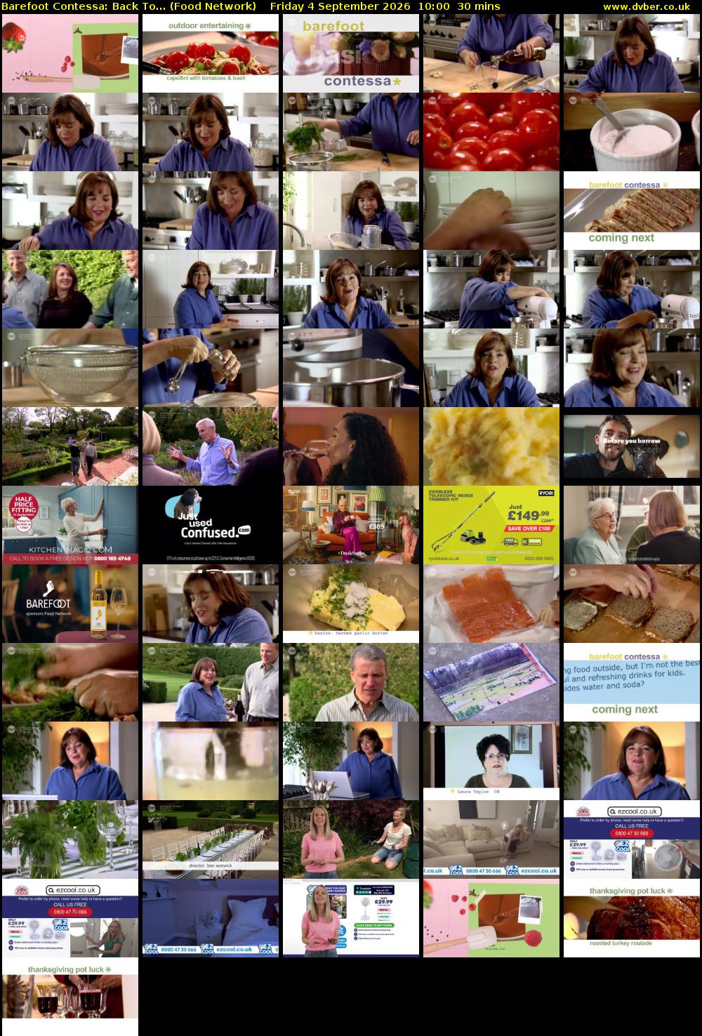 Barefoot Contessa: Back To... (Food Network) Friday 4 September 2026 10:00 - 10:30