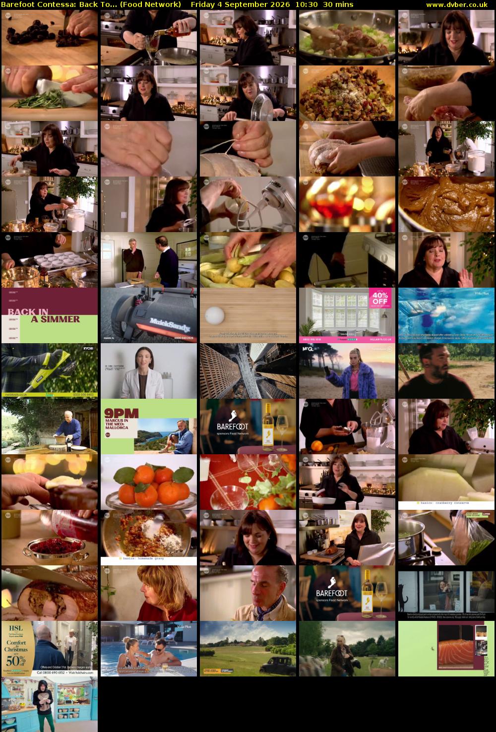 Barefoot Contessa: Back To... (Food Network) Friday 4 September 2026 10:30 - 11:00