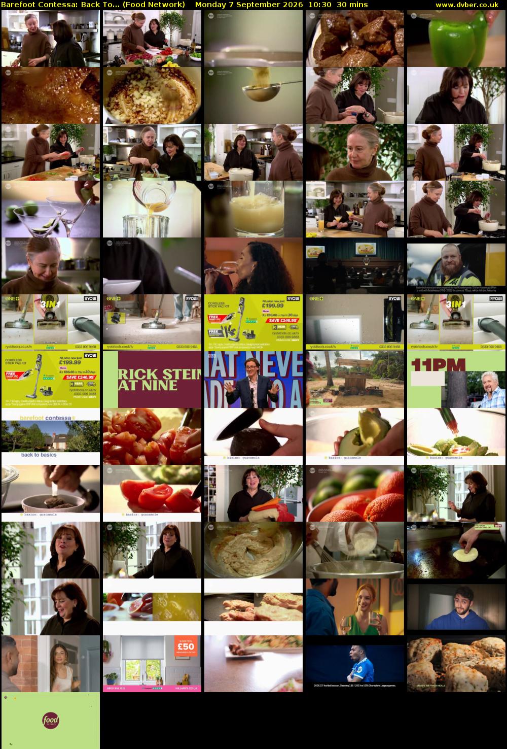 Barefoot Contessa: Back To... (Food Network) Monday 7 September 2026 10:30 - 11:00
