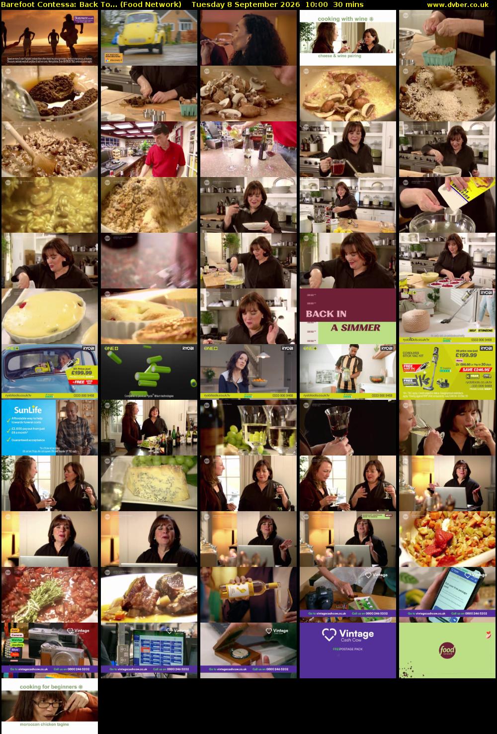 Barefoot Contessa: Back To... (Food Network) Tuesday 8 September 2026 10:00 - 10:30