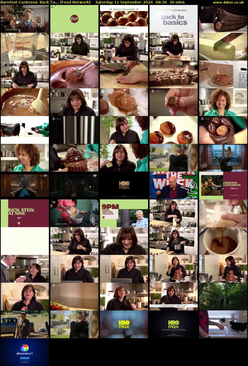 Barefoot Contessa: Back To... (Food Network) Saturday 12 September 2026 08:30 - 09:00