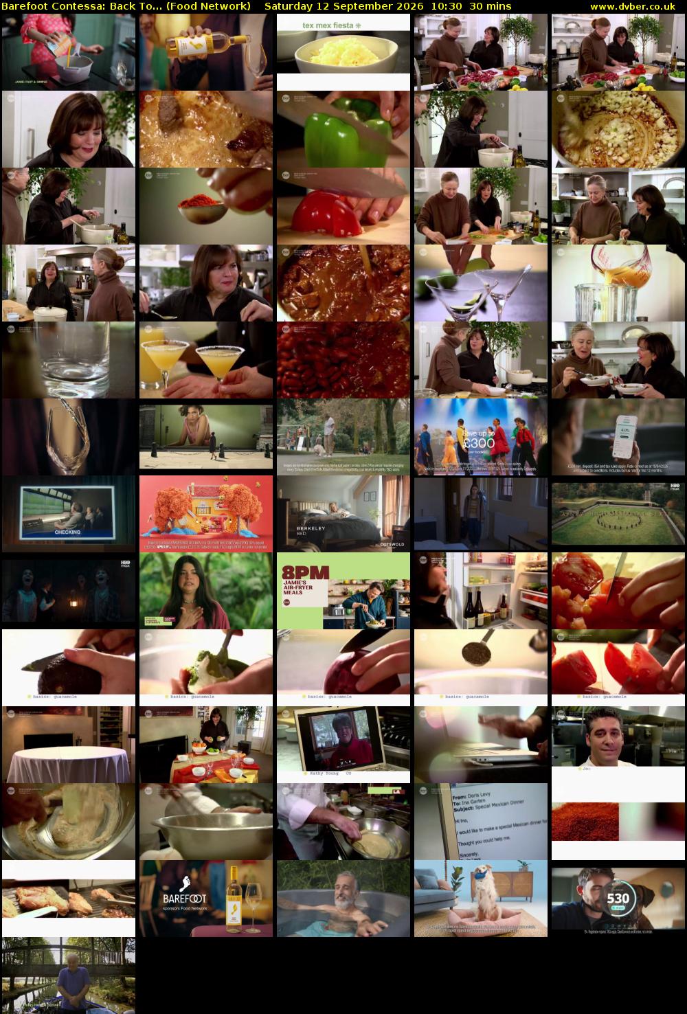 Barefoot Contessa: Back To... (Food Network) Saturday 12 September 2026 10:30 - 11:00