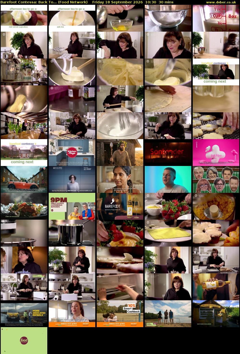 Barefoot Contessa: Back To... (Food Network) Friday 18 September 2026 10:30 - 11:00