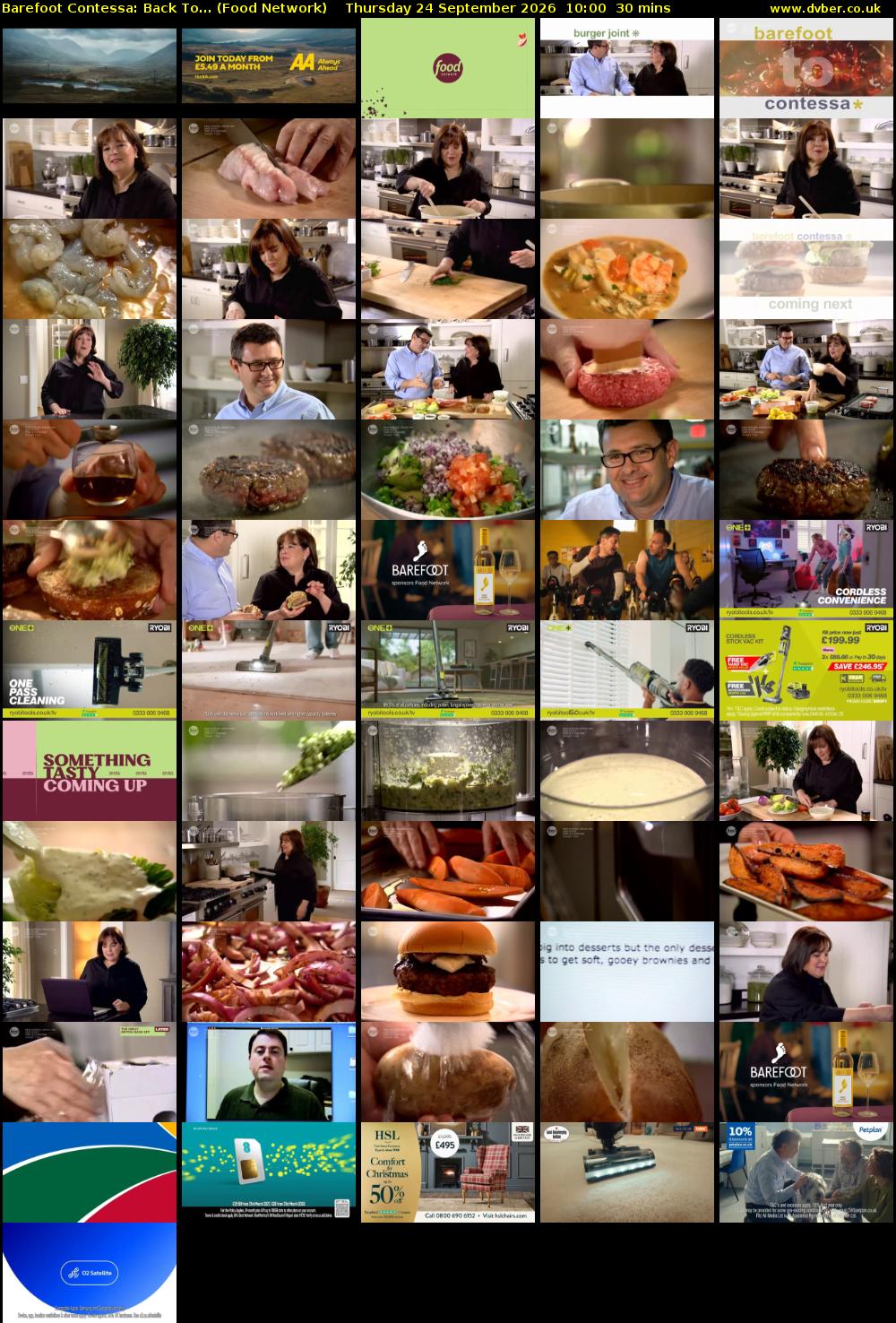 Barefoot Contessa: Back To... (Food Network) Thursday 24 September 2026 10:00 - 10:30