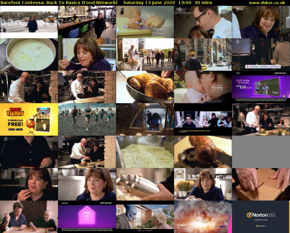 Barefoot Contessa: Back to Basics (Food Network) Saturday 13 June 2020 13:00 - 13:30