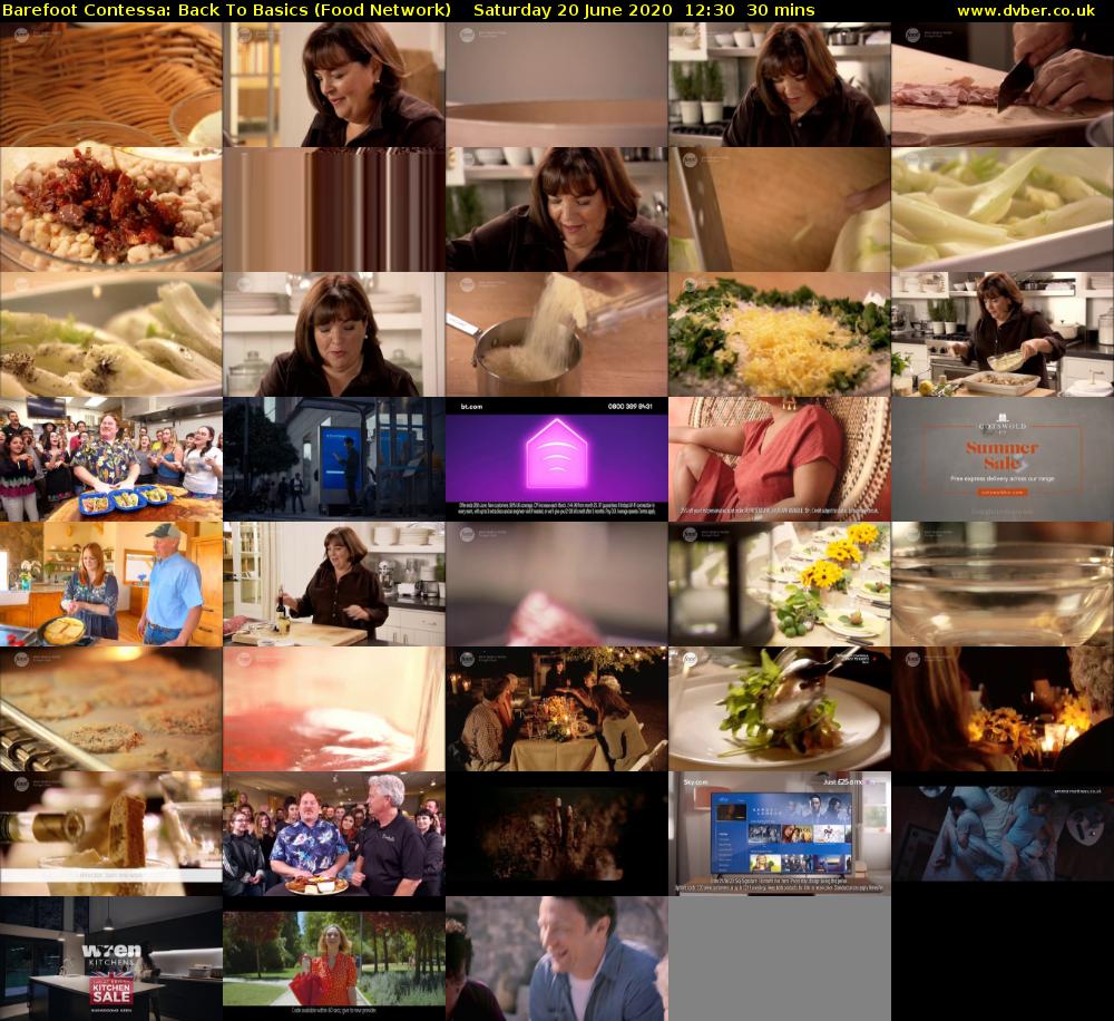 Barefoot Contessa: Back to Basics (Food Network) Saturday 20 June 2020 12:30 - 13:00