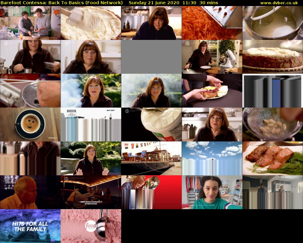 Barefoot Contessa: Back to Basics (Food Network) Sunday 21 June 2020 11:30 - 12:00