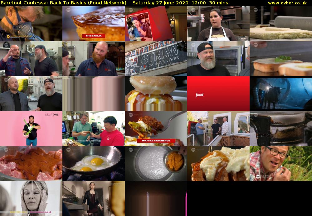 Barefoot Contessa: Back to Basics (Food Network) Saturday 27 June 2020 12:00 - 12:30