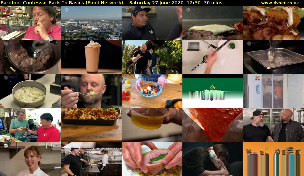 Barefoot Contessa: Back to Basics (Food Network) Saturday 27 June 2020 12:30 - 13:00