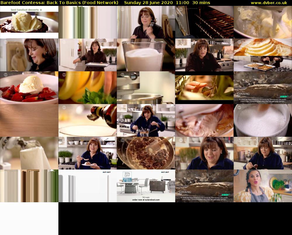 Barefoot Contessa: Back to Basics (Food Network) Sunday 28 June 2020 11:00 - 11:30