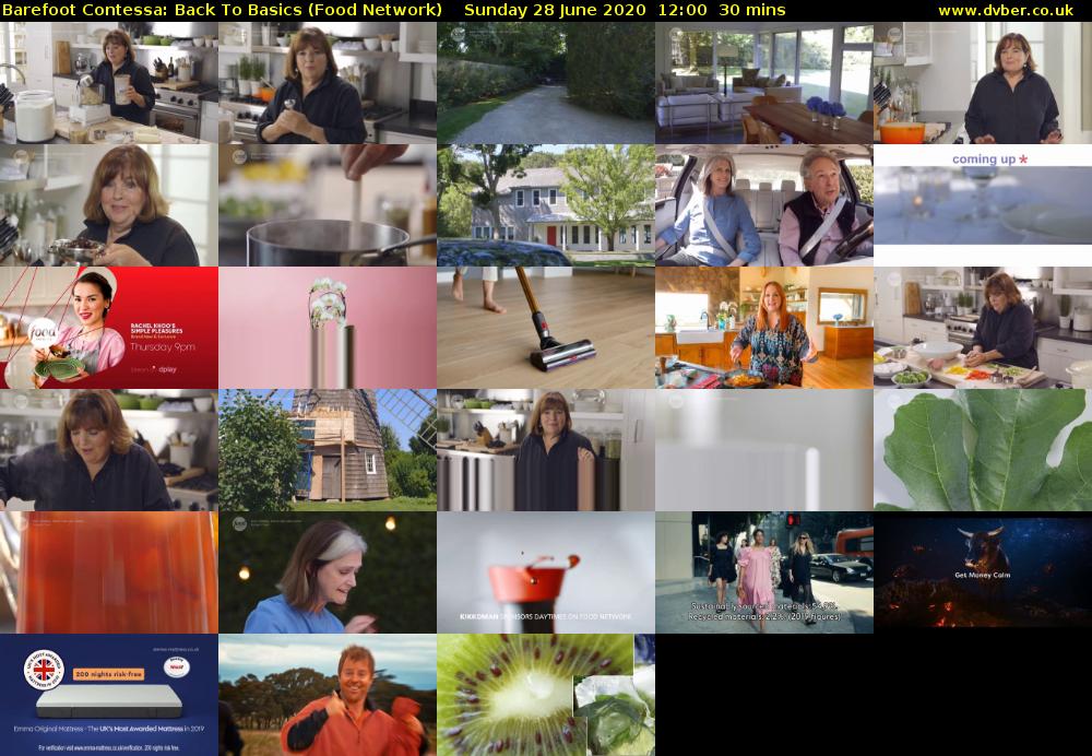 Barefoot Contessa: Back to Basics (Food Network) Sunday 28 June 2020 12:00 - 12:30