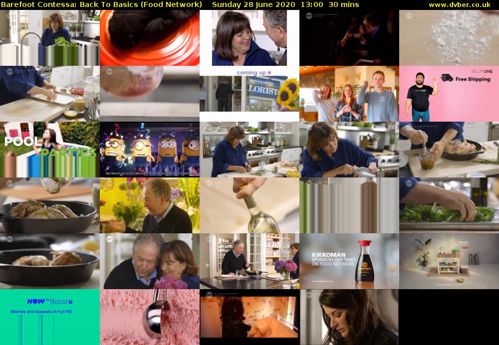 Barefoot Contessa: Back to Basics (Food Network) Sunday 28 June 2020 13:00 - 13:30