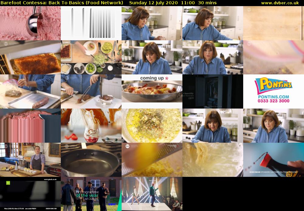 Barefoot Contessa: Back to Basics (Food Network) Sunday 12 July 2020 11:00 - 11:30