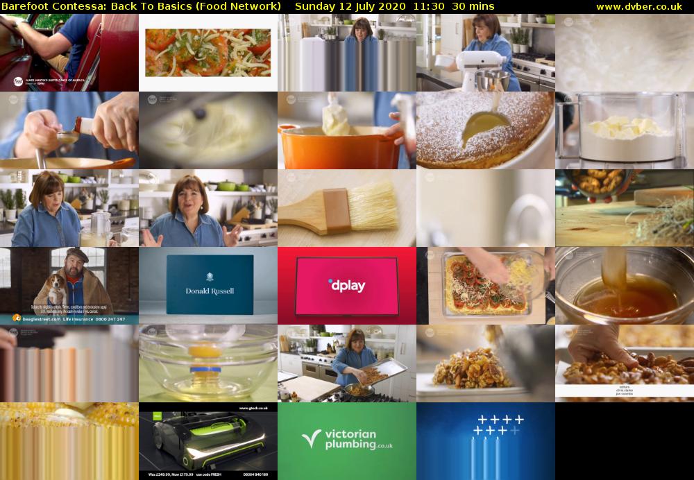 Barefoot Contessa: Back to Basics (Food Network) Sunday 12 July 2020 11:30 - 12:00