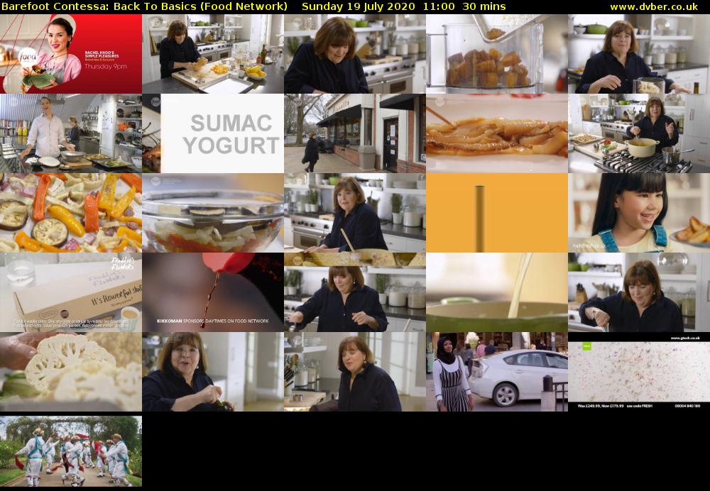 Barefoot Contessa: Back to Basics (Food Network) Sunday 19 July 2020 11:00 - 11:30