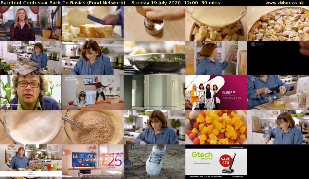 Barefoot Contessa: Back to Basics (Food Network) Sunday 19 July 2020 12:00 - 12:30