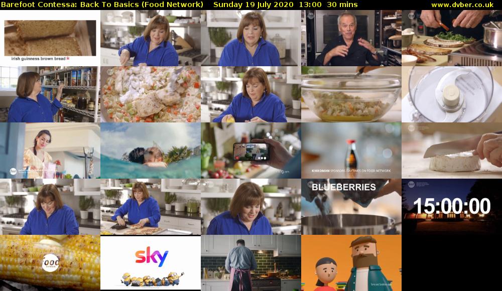 Barefoot Contessa: Back to Basics (Food Network) Sunday 19 July 2020 13:00 - 13:30