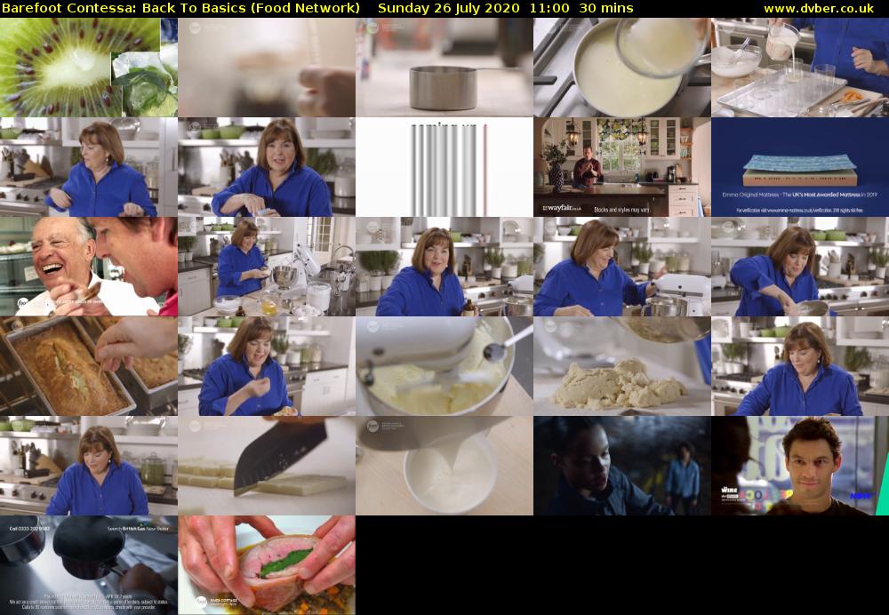 Barefoot Contessa: Back to Basics (Food Network) Sunday 26 July 2020 11:00 - 11:30