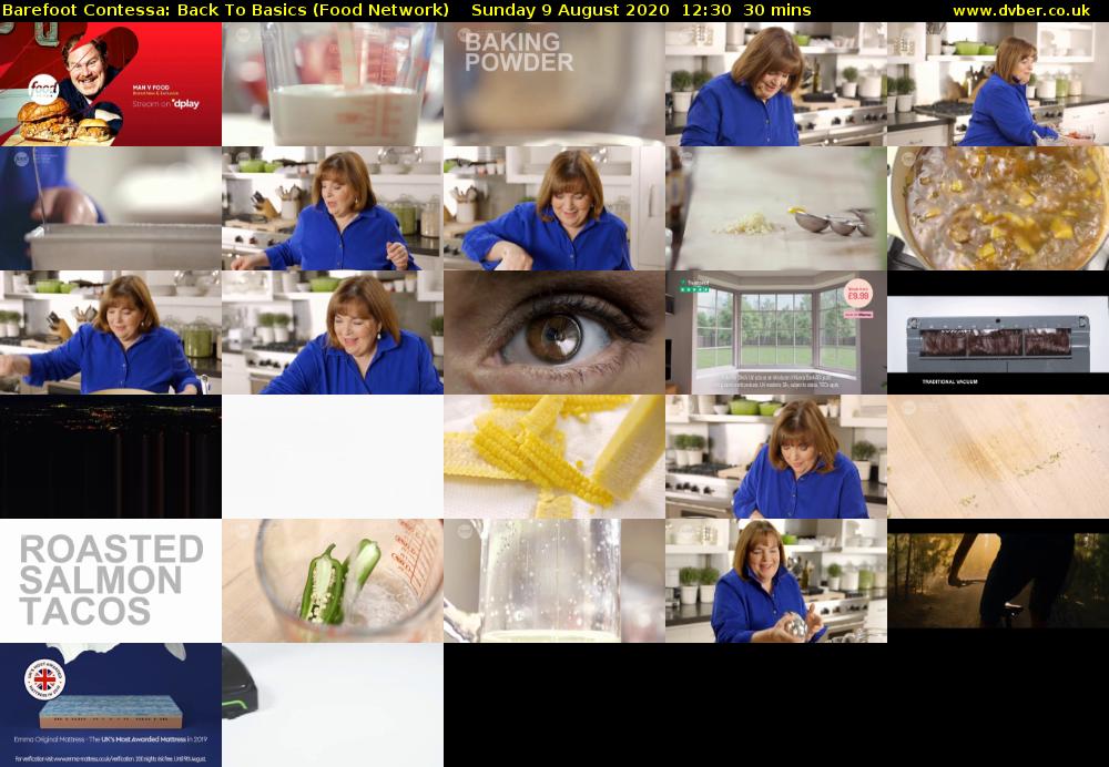 Barefoot Contessa: Back to Basics (Food Network) Sunday 9 August 2020 12:30 - 13:00