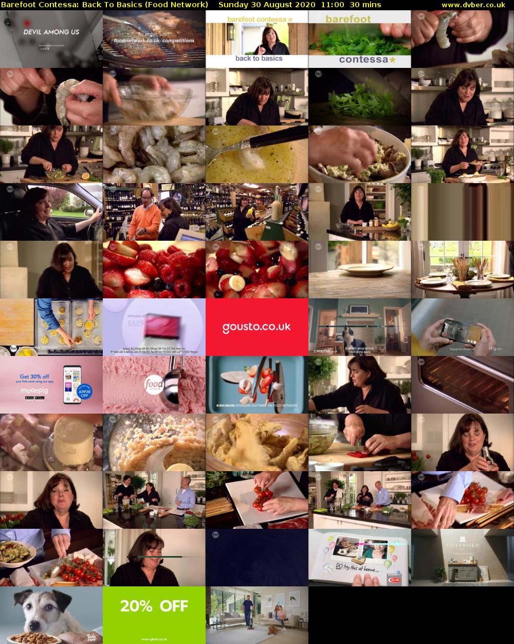 Barefoot Contessa: Back to Basics (Food Network) Sunday 30 August 2020 11:00 - 11:30