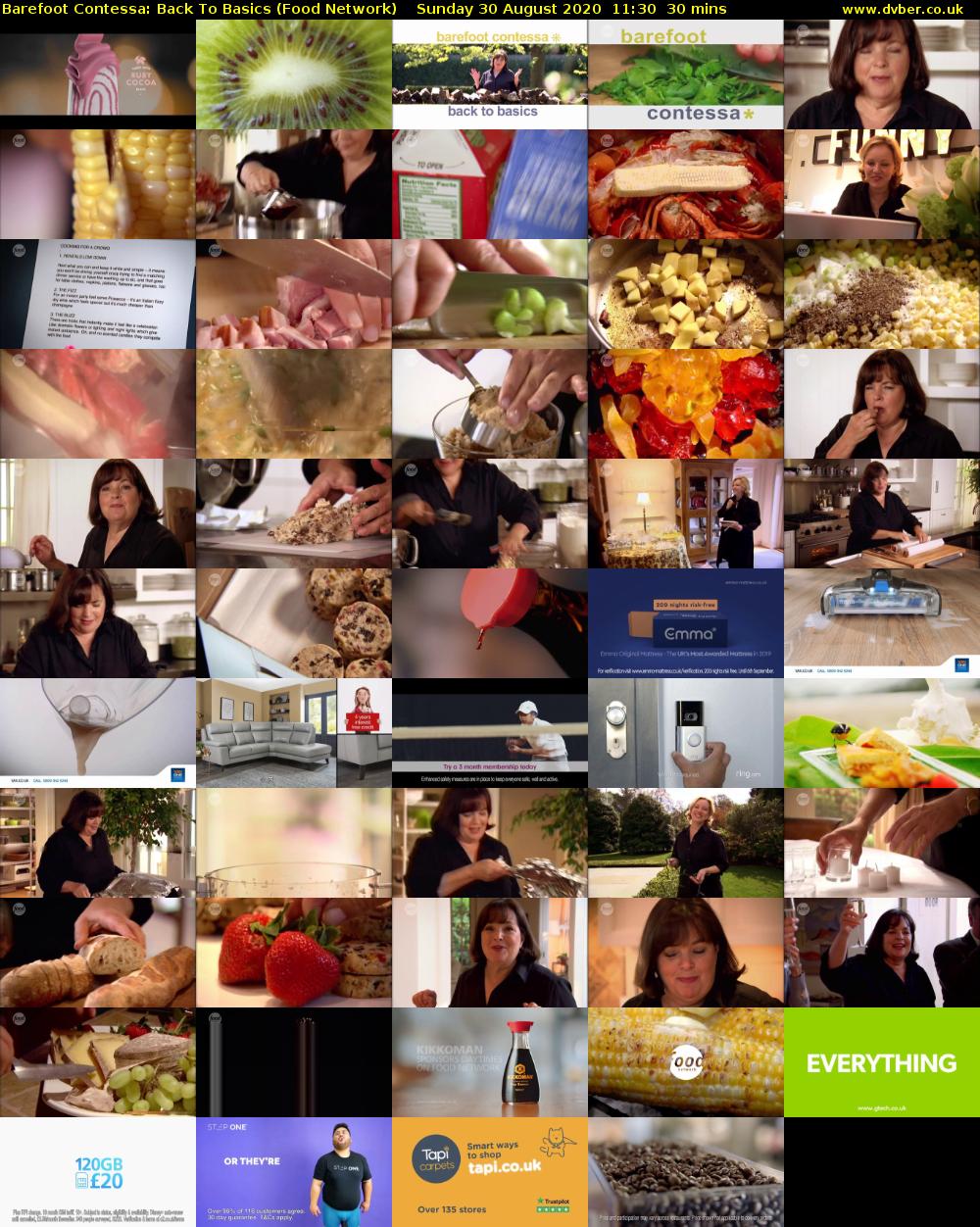 Barefoot Contessa: Back to Basics (Food Network) Sunday 30 August 2020 11:30 - 12:00
