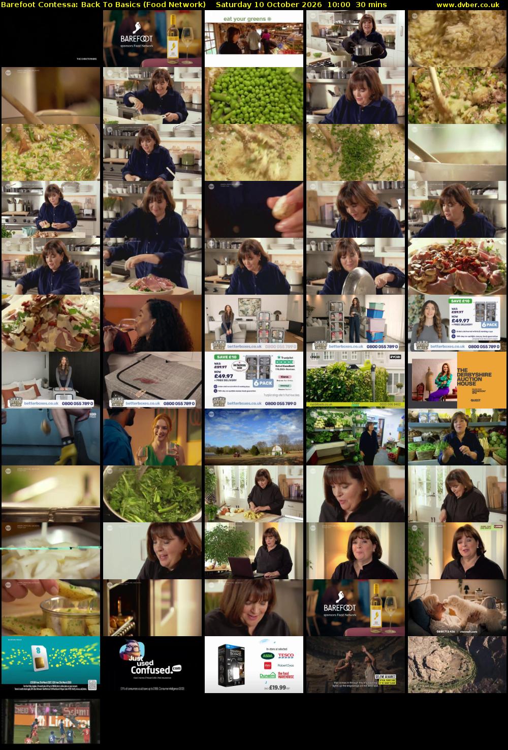 Barefoot Contessa: Back to Basics (Food Network) Saturday 10 October 2026 10:00 - 10:30