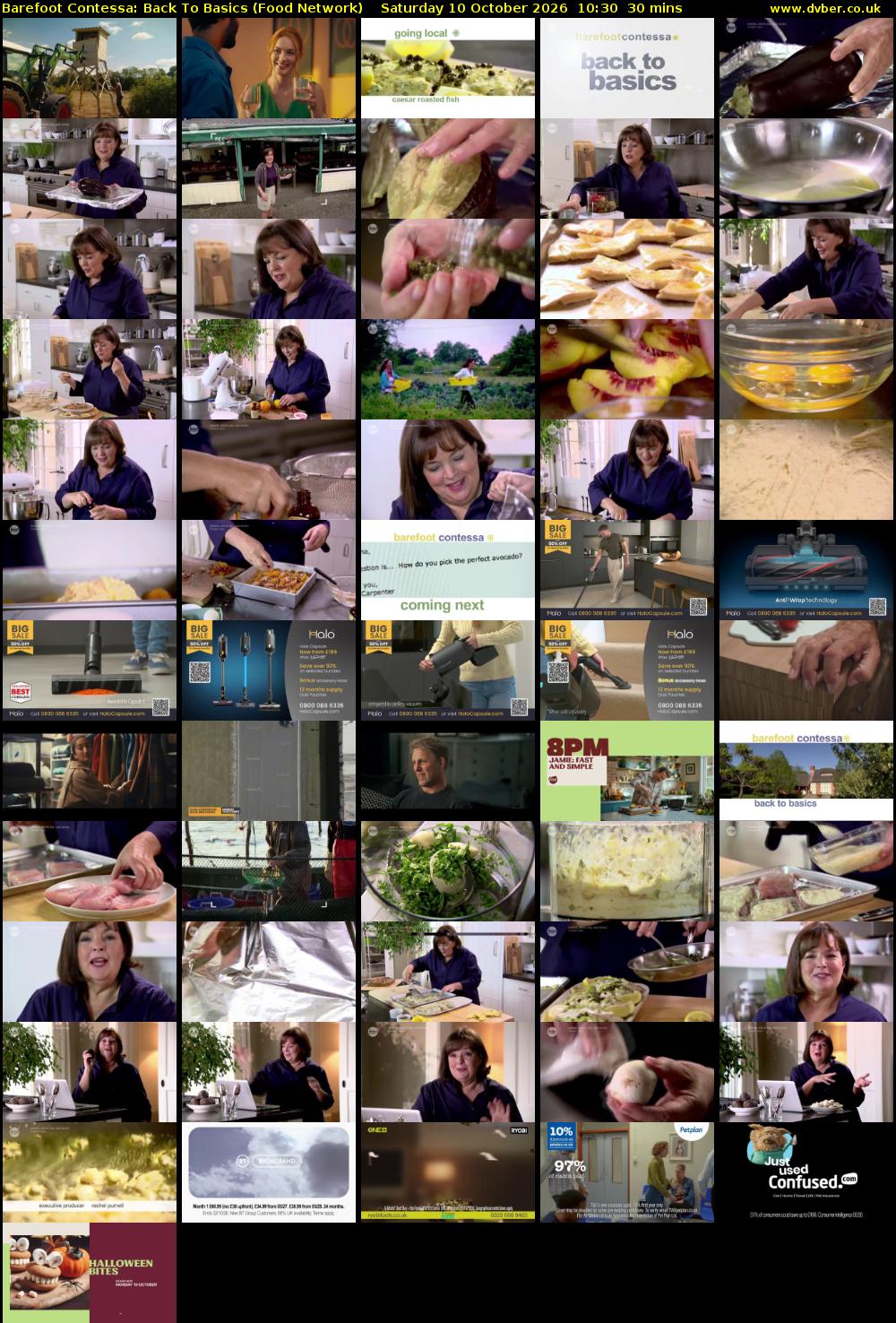 Barefoot Contessa: Back to Basics (Food Network) Saturday 10 October 2026 10:30 - 11:00