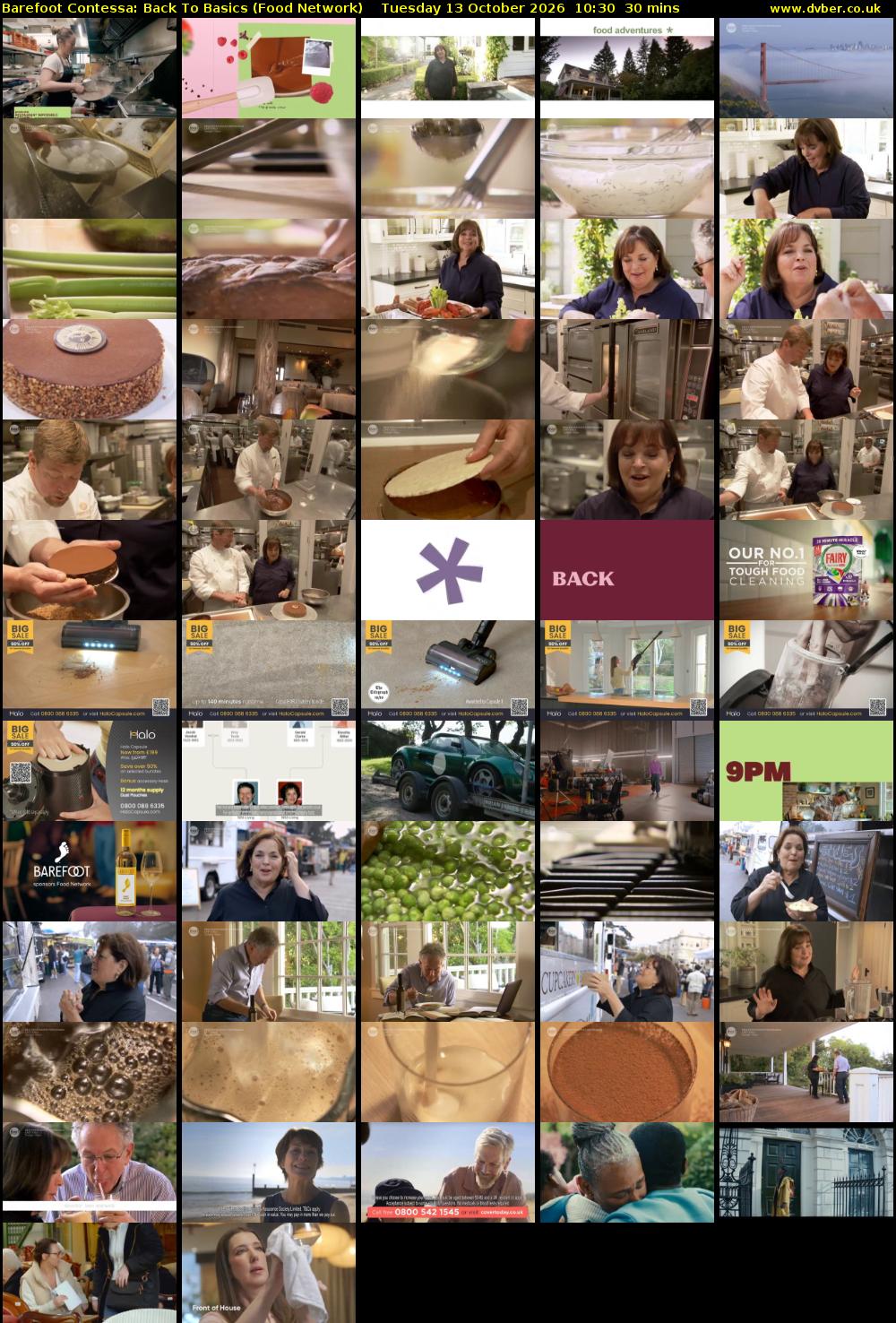 Barefoot Contessa: Back to Basics (Food Network) Tuesday 13 October 2026 10:30 - 11:00