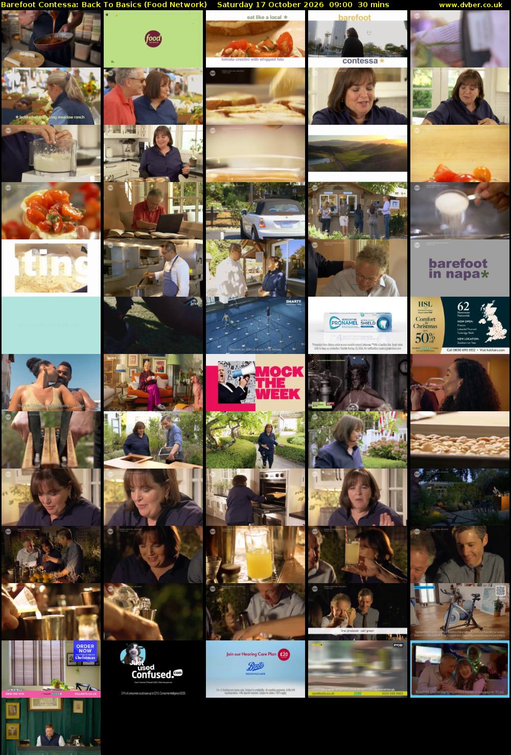 Barefoot Contessa: Back to Basics (Food Network) Saturday 17 October 2026 09:00 - 09:30