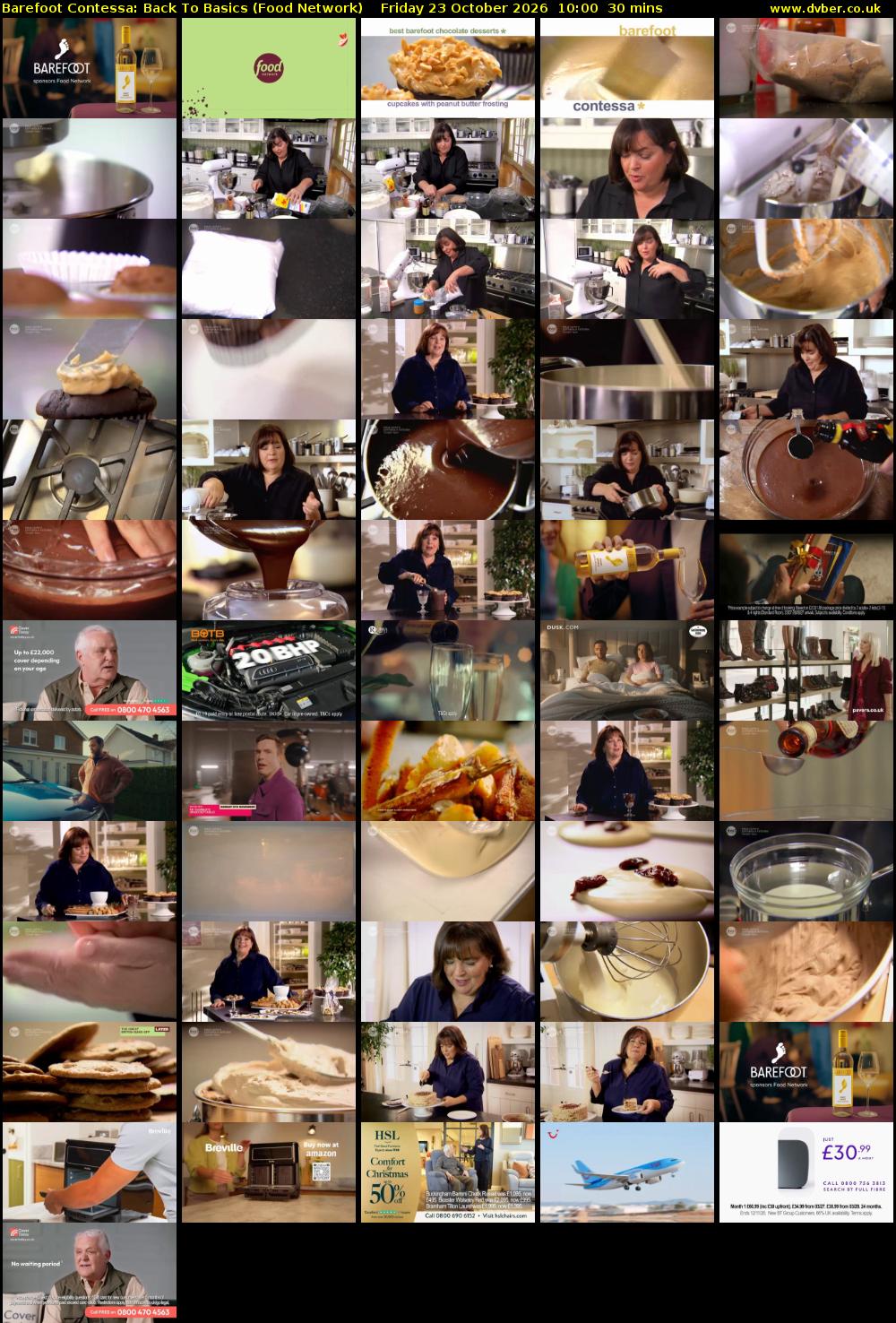 Barefoot Contessa: Back to Basics (Food Network) Friday 23 October 2026 10:00 - 10:30