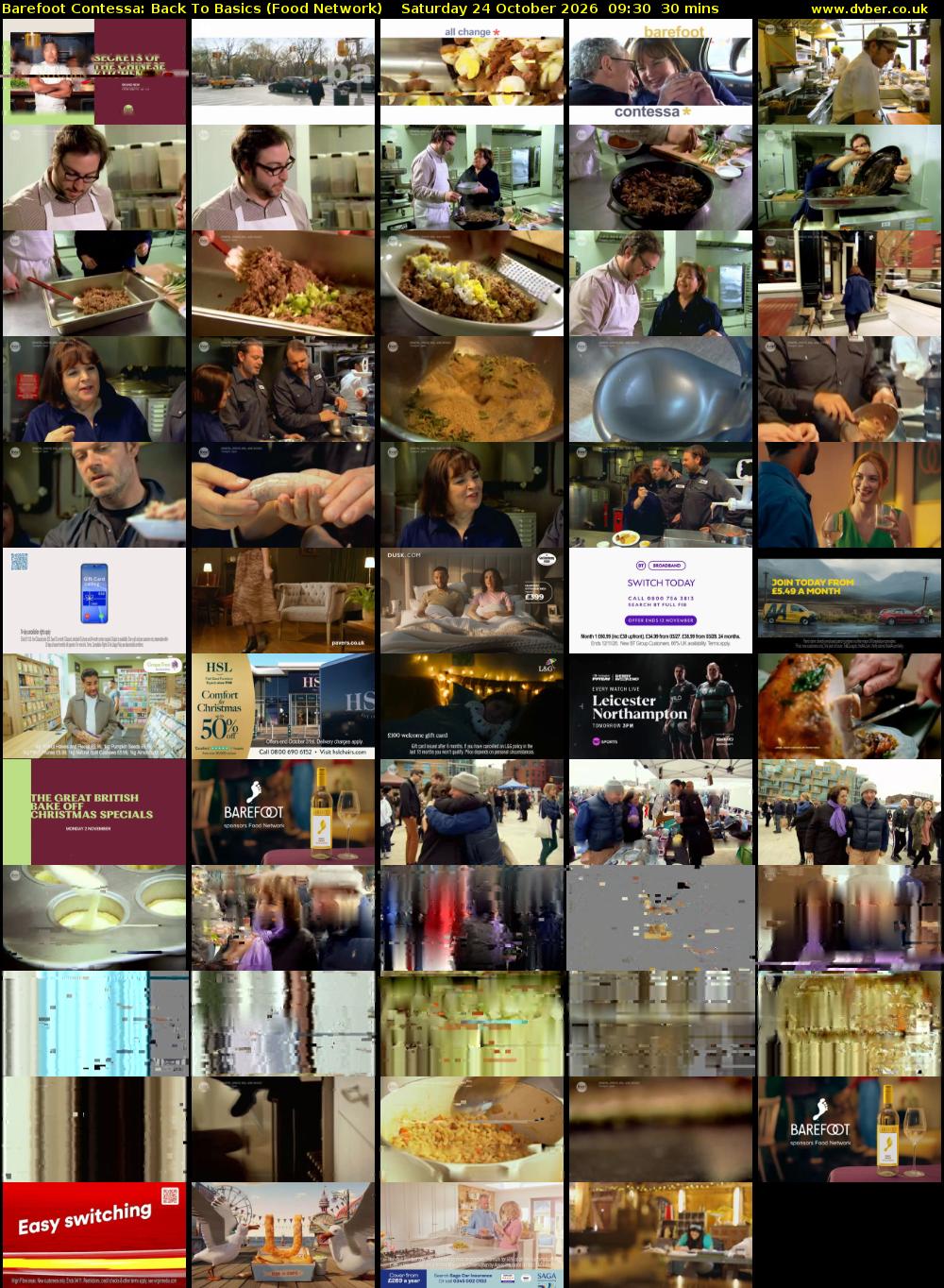 Barefoot Contessa: Back to Basics (Food Network) Saturday 24 October 2026 09:30 - 10:00