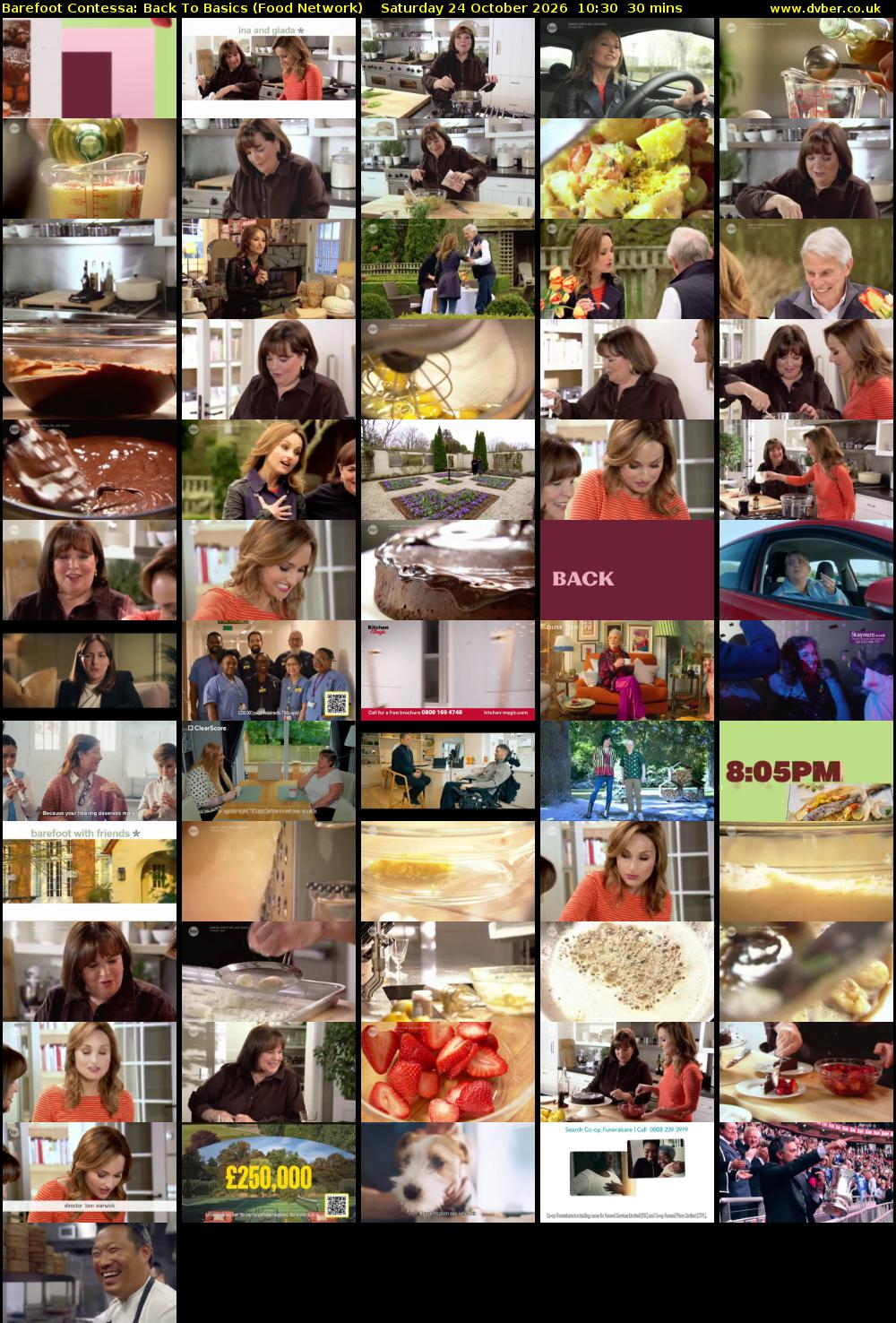 Barefoot Contessa: Back to Basics (Food Network) Saturday 24 October 2026 10:30 - 11:00