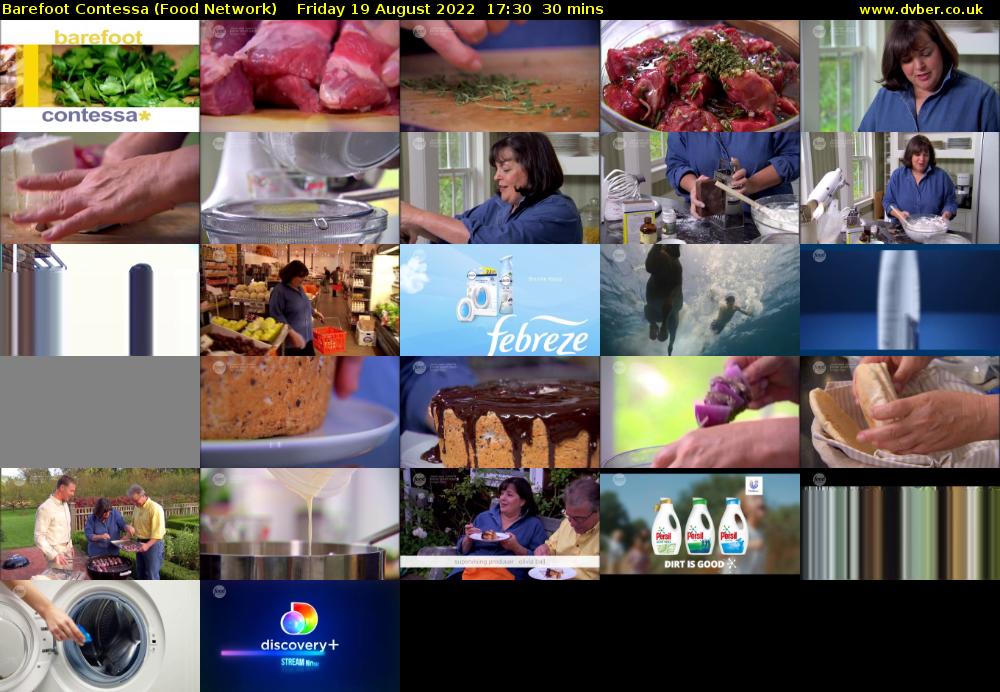 Barefoot Contessa (Food Network) Friday 19 August 2022 17:30 - 18:00