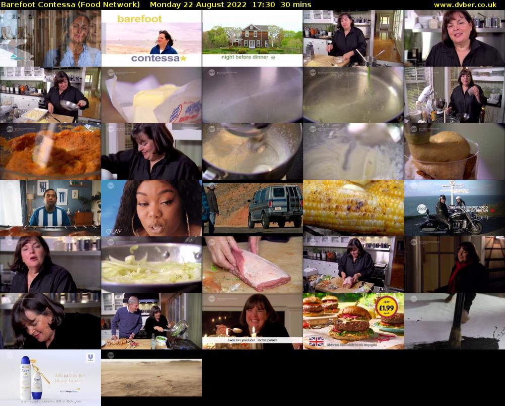 Barefoot Contessa (Food Network) Monday 22 August 2022 17:30 - 18:00