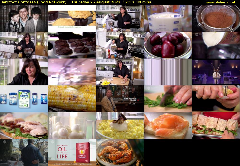 Barefoot Contessa (Food Network) Thursday 25 August 2022 17:30 - 18:00