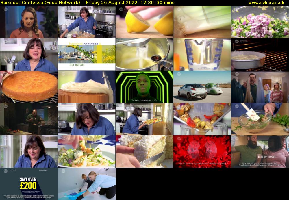 Barefoot Contessa (Food Network) Friday 26 August 2022 17:30 - 18:00