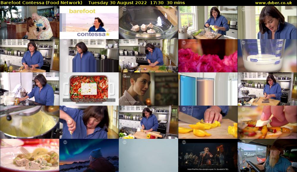 Barefoot Contessa (Food Network) Tuesday 30 August 2022 17:30 - 18:00