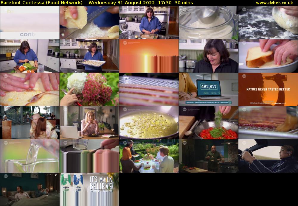 Barefoot Contessa (Food Network) Wednesday 31 August 2022 17:30 - 18:00