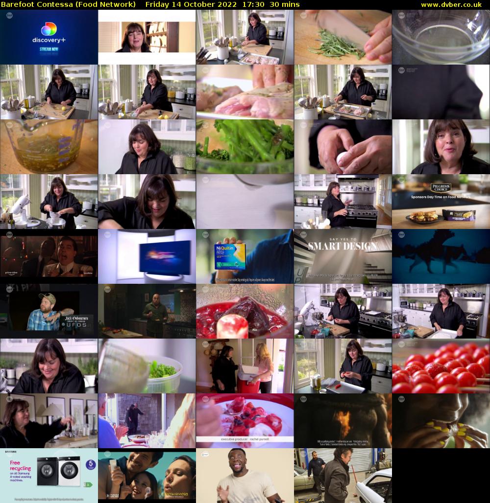 Barefoot Contessa (Food Network) Friday 14 October 2022 17:30 - 18:00