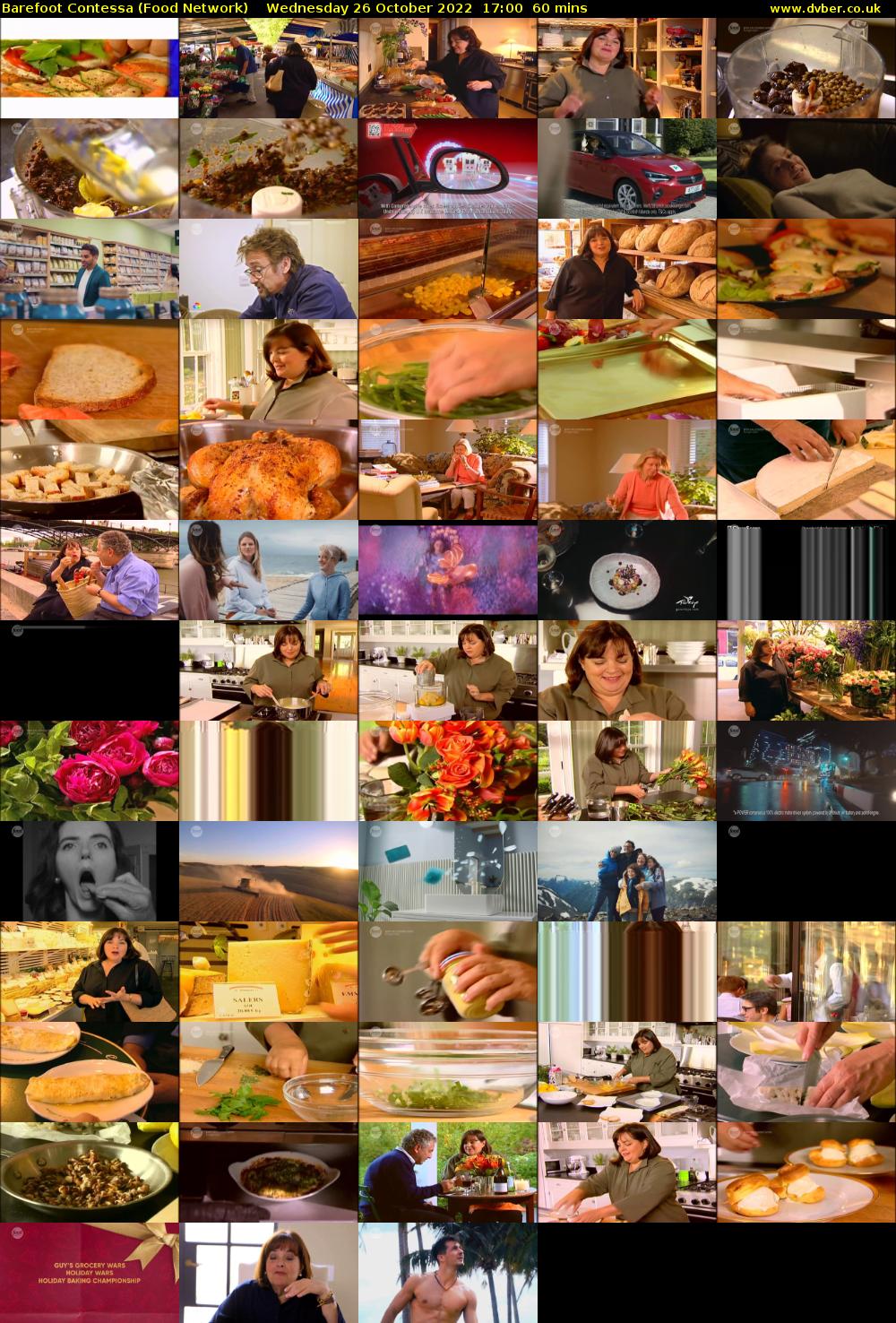 Barefoot Contessa (Food Network) Wednesday 26 October 2022 17:00 - 18:00