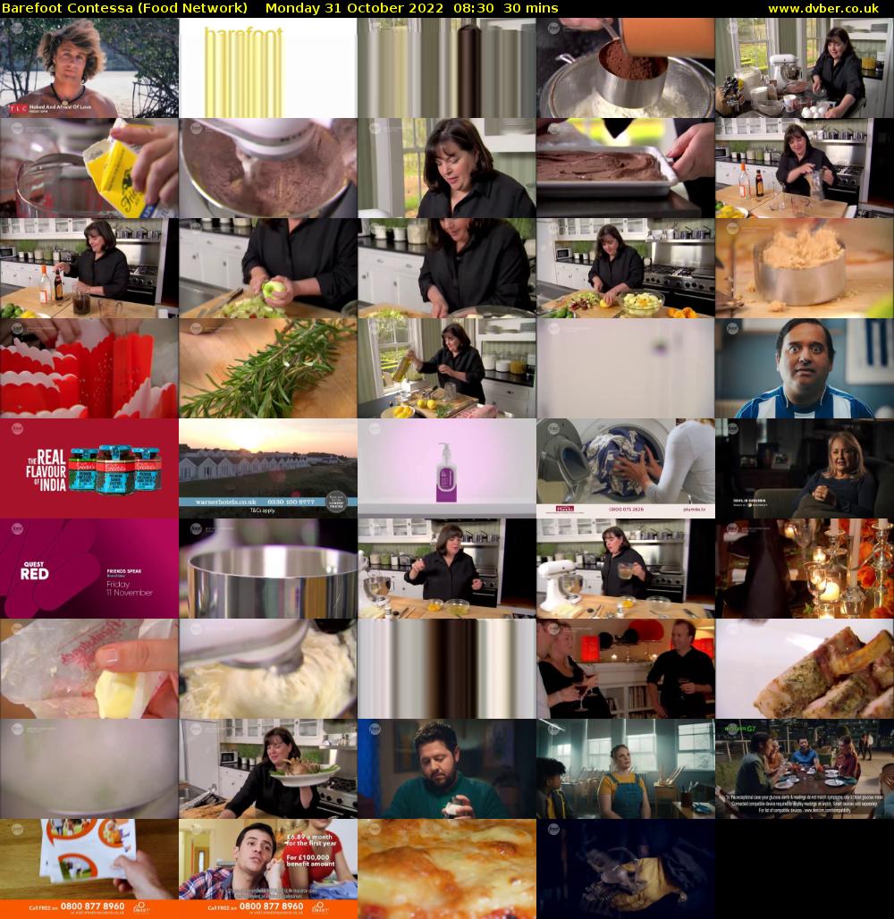 Barefoot Contessa (Food Network) Monday 31 October 2022 08:30 - 09:00