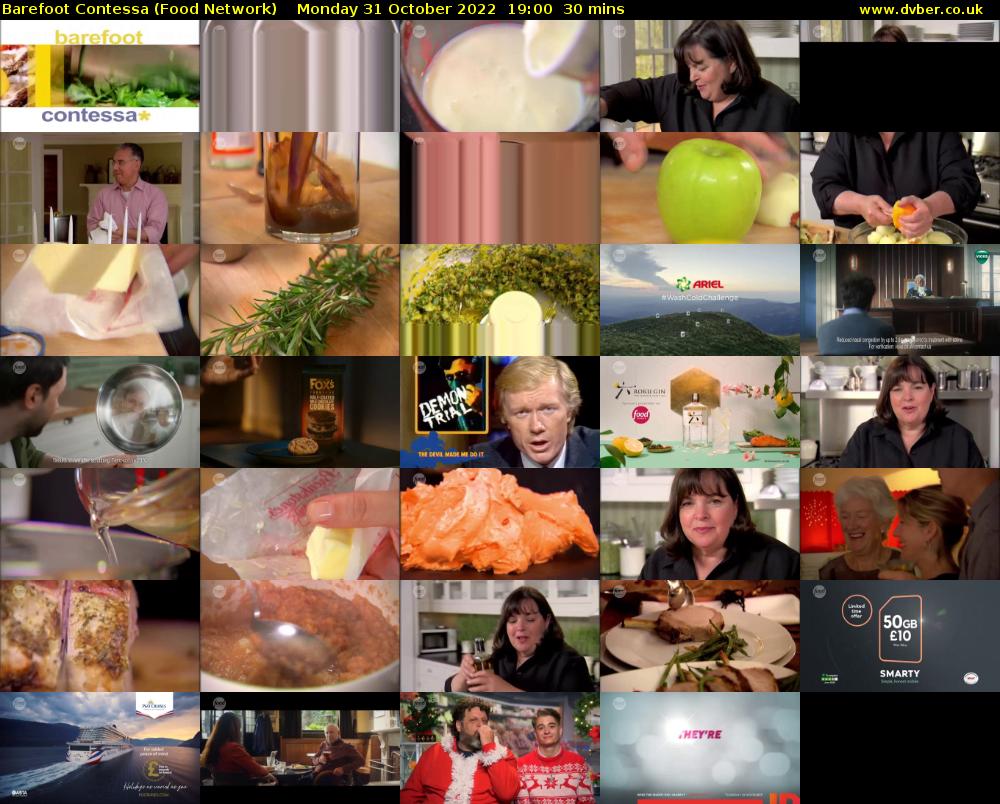 Barefoot Contessa (Food Network) Monday 31 October 2022 19:00 - 19:30