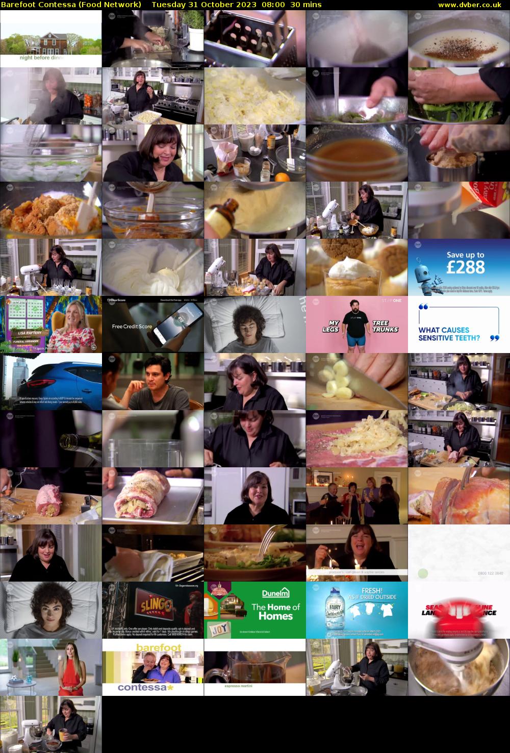 Barefoot Contessa (Food Network) Tuesday 31 October 2023 08:00 - 08:30