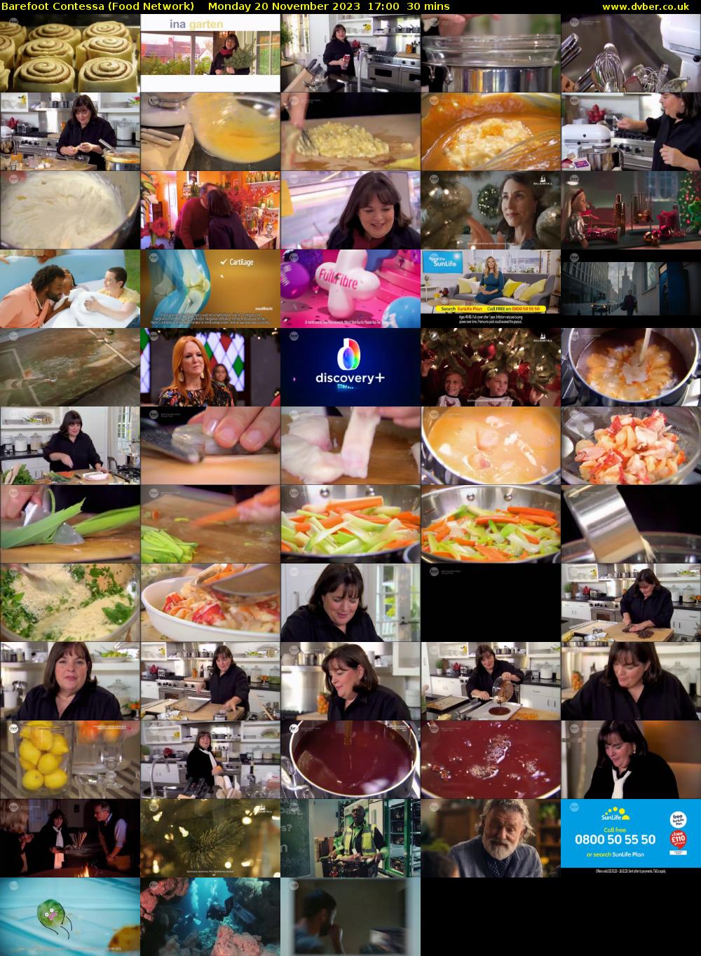 Barefoot Contessa (Food Network) Monday 20 November 2023 17:00 - 17:30