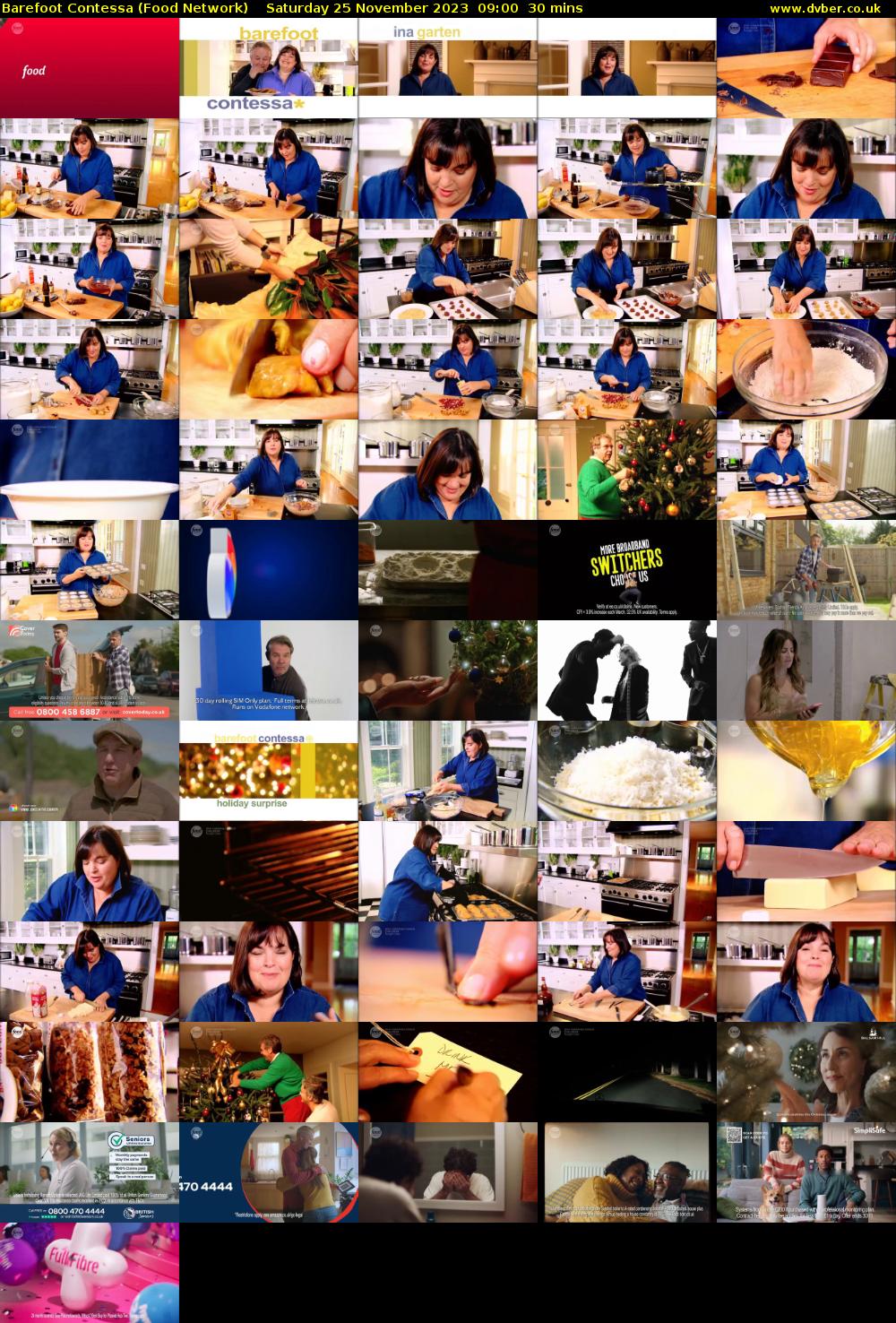Barefoot Contessa (Food Network) Saturday 25 November 2023 09:00 - 09:30