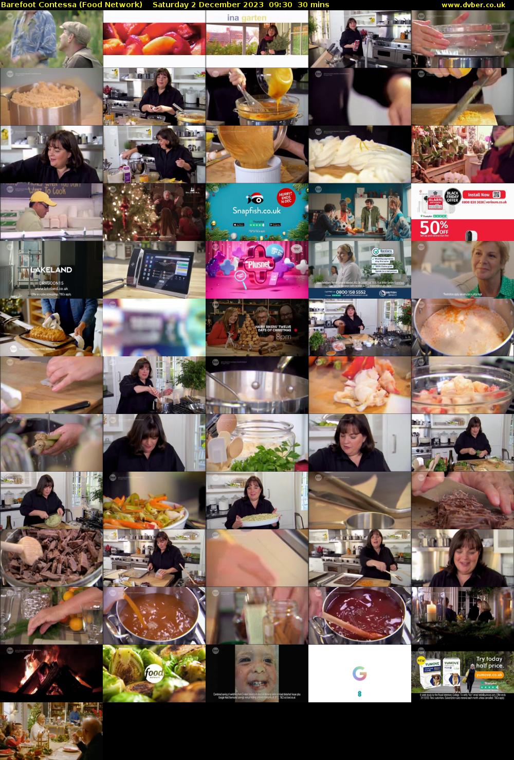 Barefoot Contessa (Food Network) Saturday 2 December 2023 09:30 - 10:00