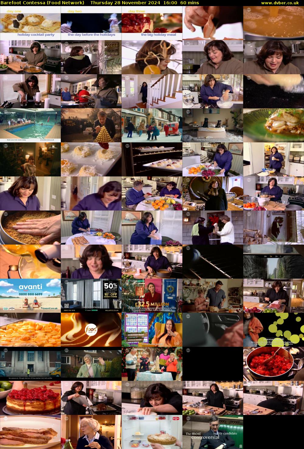 Barefoot Contessa (Food Network) Thursday 28 November 2024 16:00 - 17:00