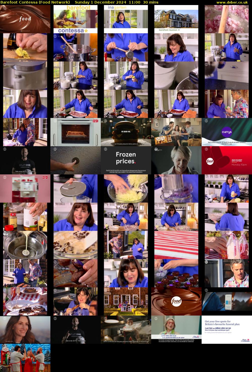 Barefoot Contessa (Food Network) Sunday 1 December 2024 11:00 - 11:30